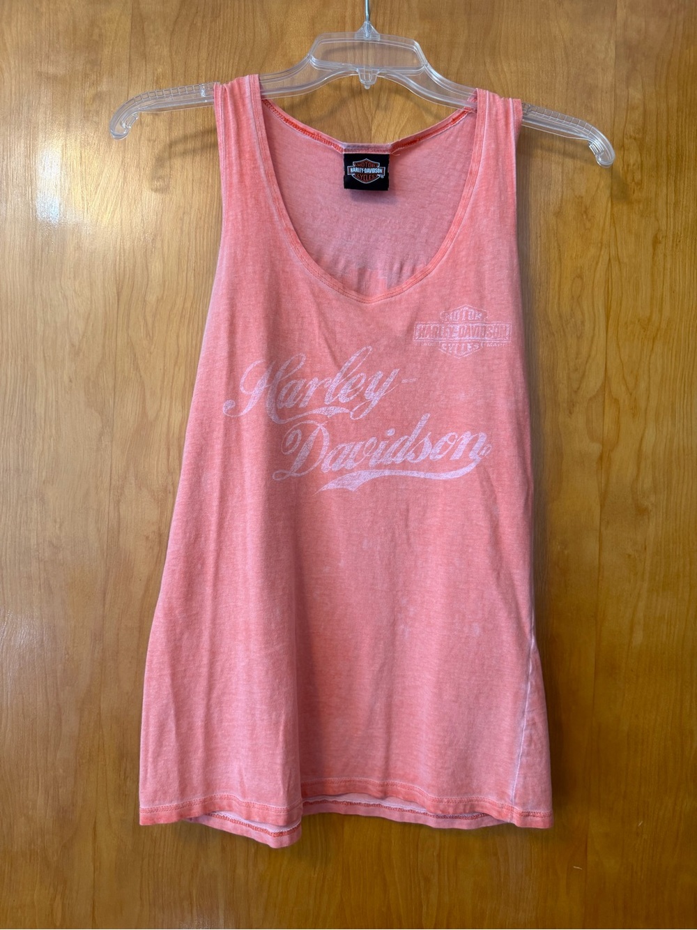 Harley-Davidson Women's Coral-Pink Logo Tank Top